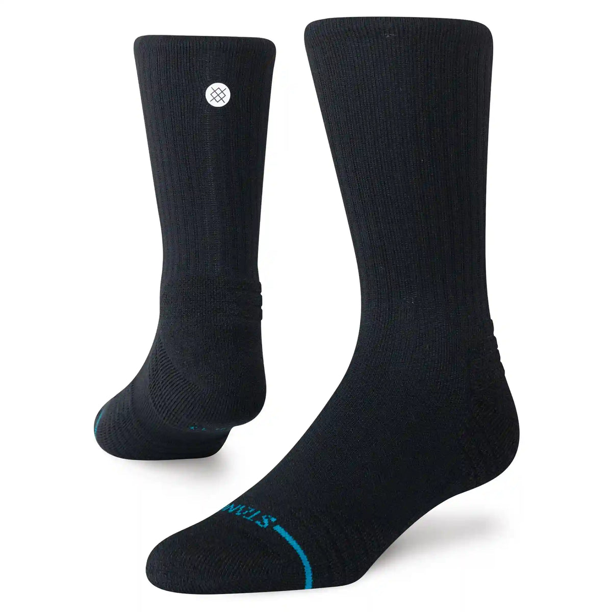 SOLID MID RIBBED CREW